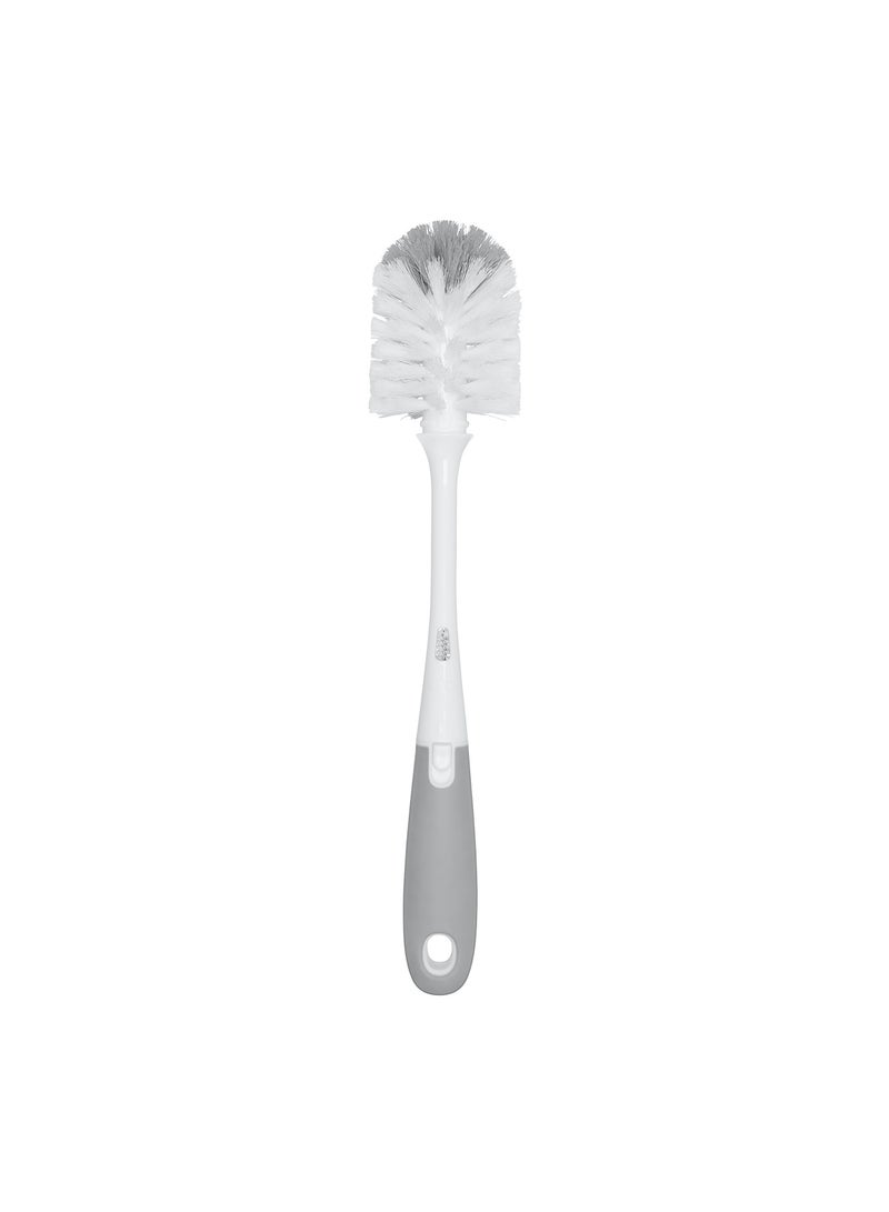 Tot Bottle Brush With Nipple Cleaner And Stand Gray