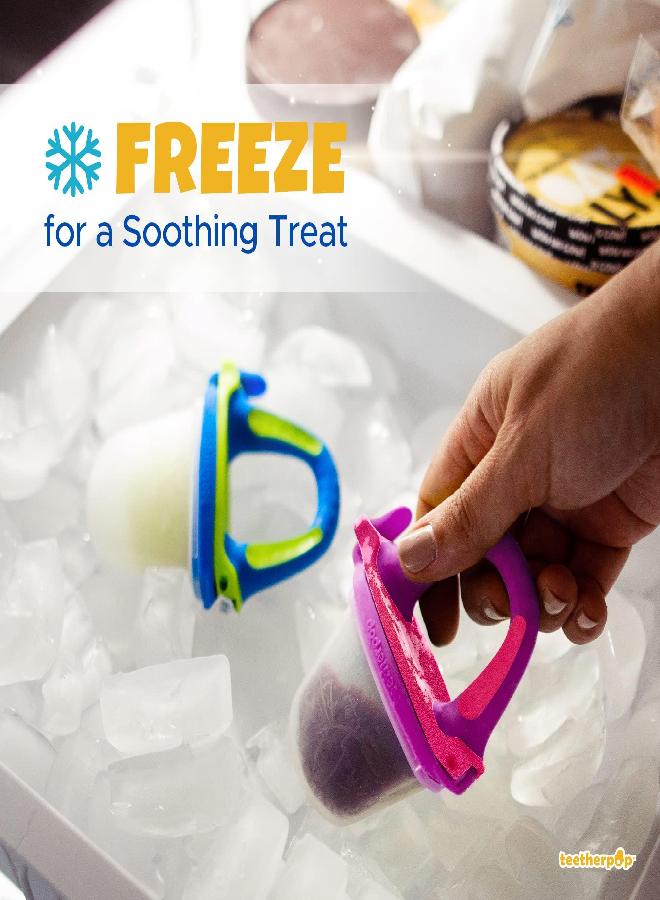 teetherpop Teething Toys for Babies, Fillable, Freezable Baby Teethers, Fill with Breastmilk, Purees, Water, Smoothies, Juice & More (4 Pack)