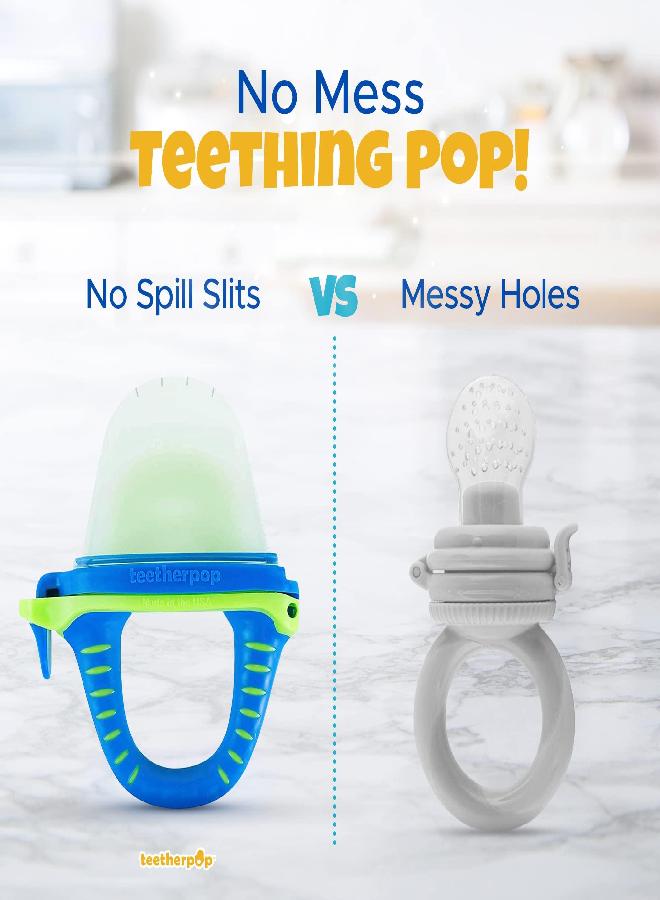 teetherpop Teething Toys for Babies, Fillable, Freezable Baby Teethers, Fill with Breastmilk, Purees, Water, Smoothies, Juice & More (3 Pack)