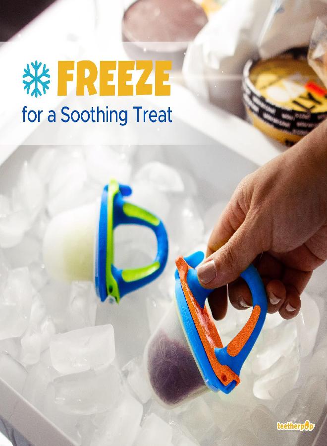 teetherpop Teething Toys for Babies, Fillable, Freezable Baby Teethers, Fill with Breastmilk, Purees, Water, Smoothies, Juice & More (3 Pack)