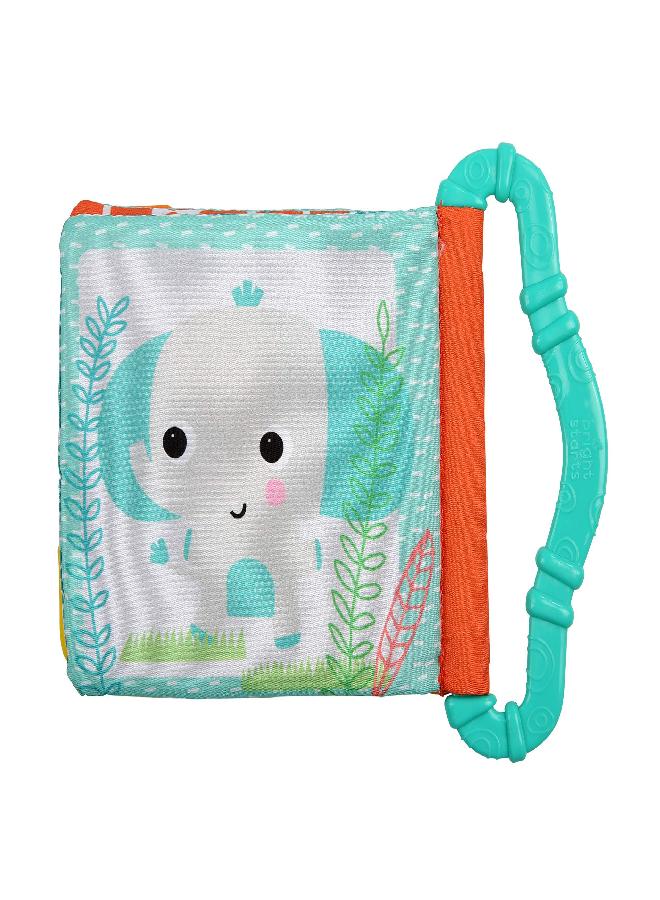 Bright Starts Teethe & Read Soft Book Toy, Ages 3 Months +, Style May Vary