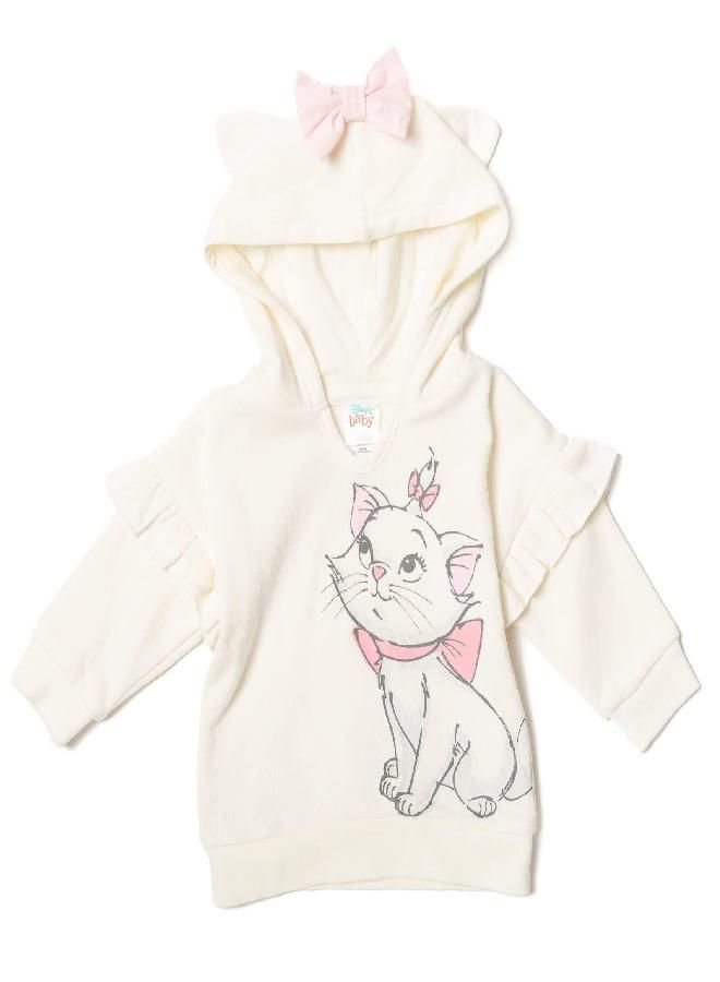 Disney The Aristocats Marie Newborn Baby Boy or Girl Fleece Hoodie Bodysuit Pants Pink/White 0-3 Months