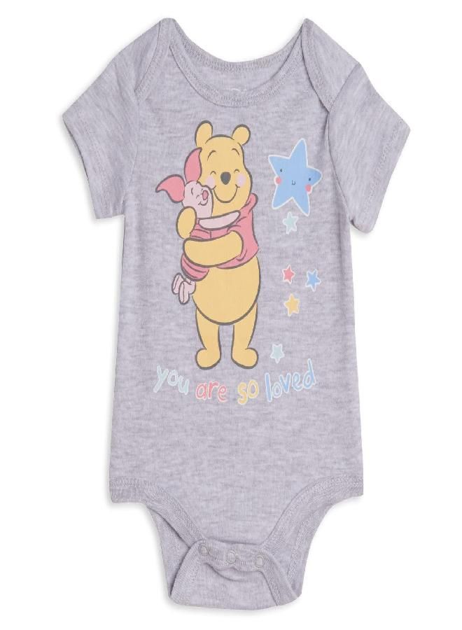 Disney Winnie the Pooh Newborn Baby Boy or Girl 3 Piece Outfit Set: Hoodie Bodysuit Pants Winnie the Pooh Newborn
