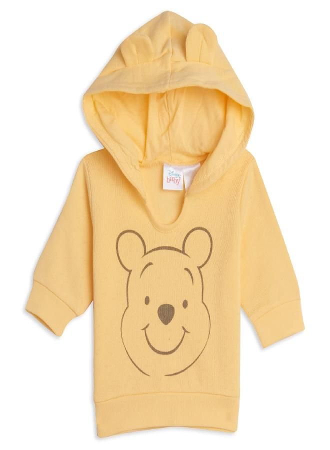 Disney Winnie the Pooh Newborn Baby Boy or Girl 3 Piece Outfit Set: Hoodie Bodysuit Pants Winnie the Pooh Newborn