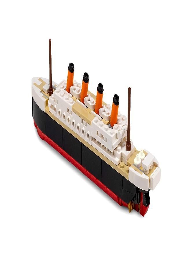 Brick Loot Titanic Building Bricks Set (Mid Sized 217 Pieces) 100% Compatible, fits Lego and Other Major Brands