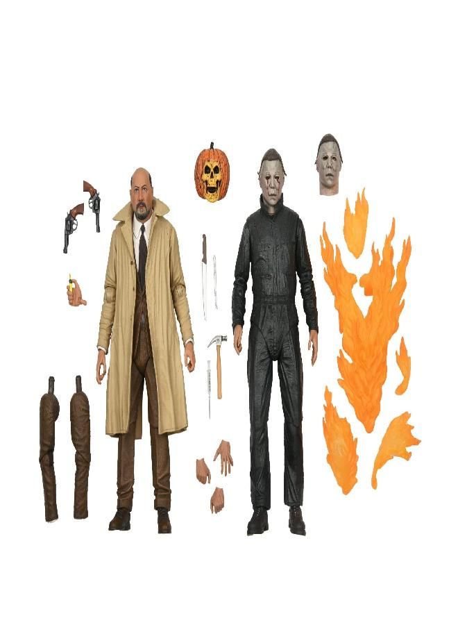 NECA Halloween 2: Michael Myers & Dr Loomis Action Figure 2-Pack