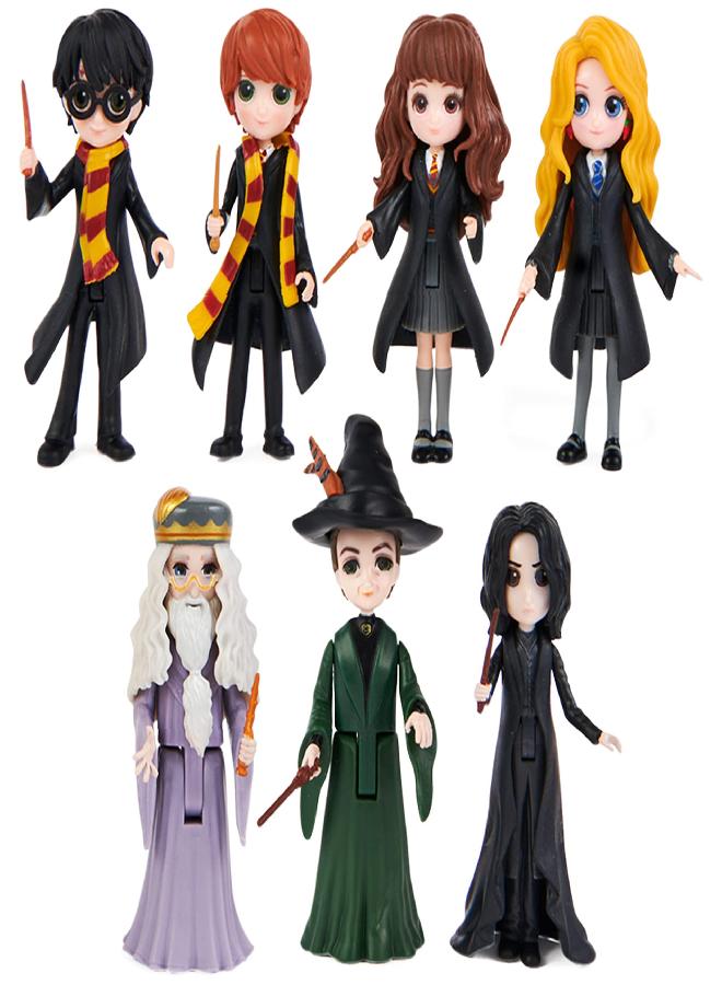 Wizarding World Harry Potter, Magical Minis Collector Set with 7 Collectible 3-inch Toy Figures, Kids Toys for Ages 5 and up