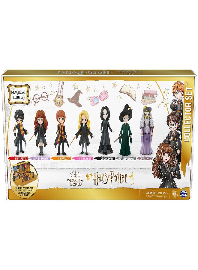 Wizarding World Harry Potter, Magical Minis Collector Set with 7 Collectible 3-inch Toy Figures, Kids Toys for Ages 5 and up