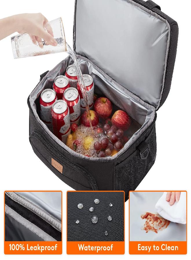Large Cooler Bag 27/32/48 Cans Insulated Lunch Bag Lightweight Portable Cool Bag Double Layer For Picnic, Beach, Work, Trip
