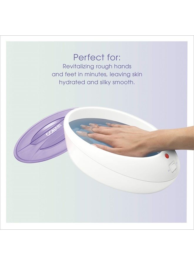 True Glow by Conair Thermal Paraffin Spa Moisturizing Wax Treatment, Includes 1lb. Paraffin Wax, Purple