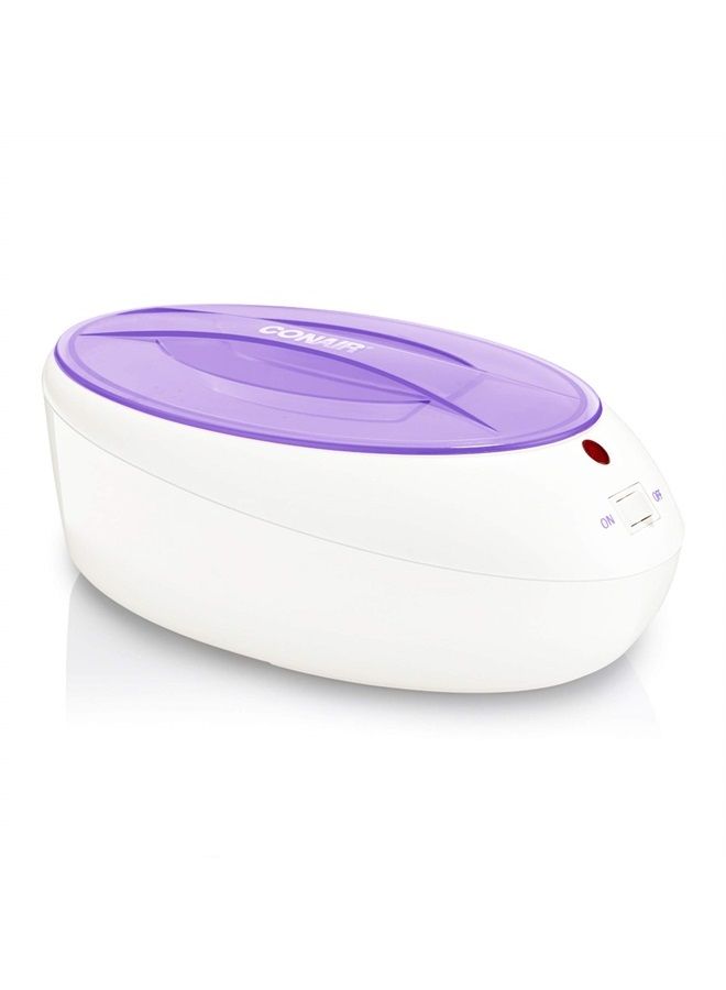 True Glow by Conair Thermal Paraffin Spa Moisturizing Wax Treatment, Includes 1lb. Paraffin Wax, Purple