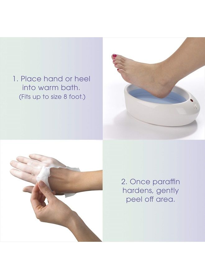 True Glow by Conair Thermal Paraffin Spa Moisturizing Wax Treatment, Includes 1lb. Paraffin Wax, Purple