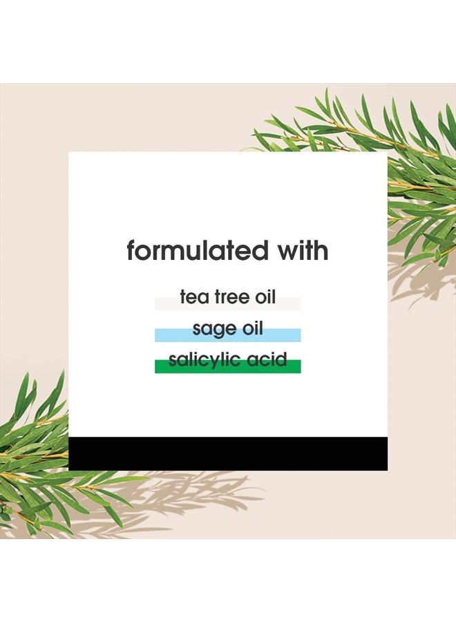 Tea Tree Scalp Relief Shampoo, pH Balancing Formula To Calm Dry Itchy Scalp While Moisturizing & Nourishing Hair, With Tea Tree & Sage Oil, Natural, Vegan & Cruelty Free, 12 Fl Oz