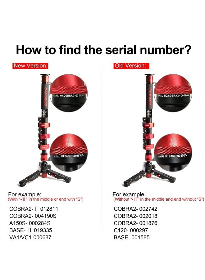 Quick Release Plate (New Version) for IFOOTAGE Cobra 2 Camera Monopod