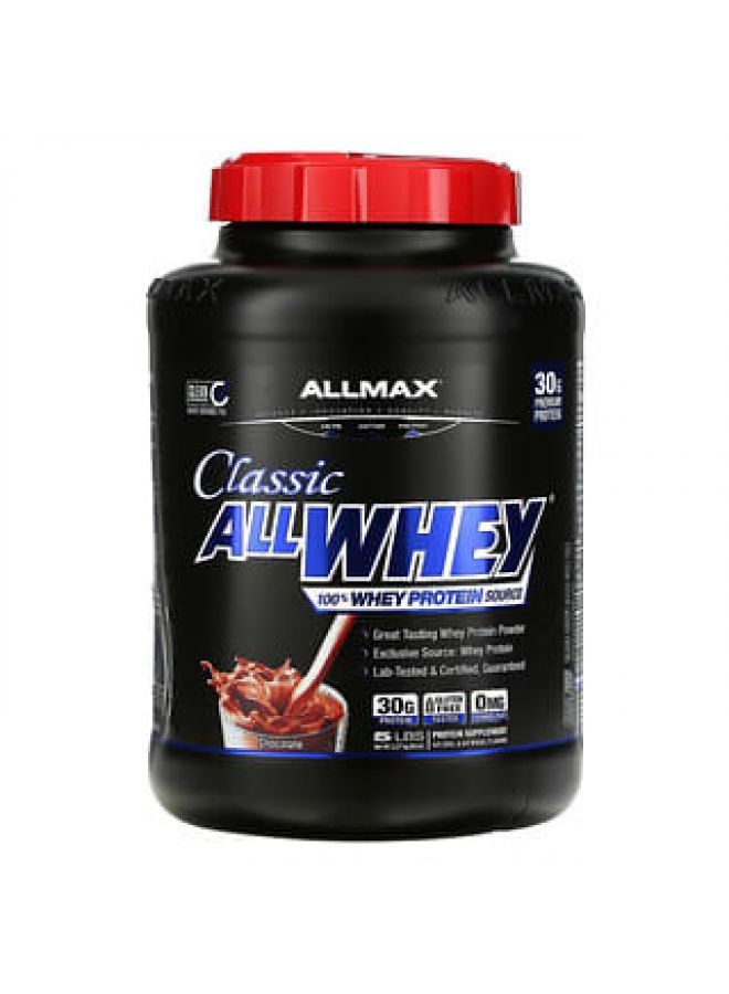 ALLMAX Nutrition Classic AllWhey 100% Whey Protein Chocolate 5 lbs (2.27 kg)