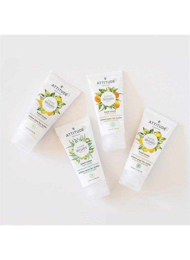 Hand Cream, EWG Verified, Plant and Mineral-Based Ingredients, Vegan and Cruelty-free Beauty and Moisturizer Products, Lemon Leaves, 2.5 Fl Oz