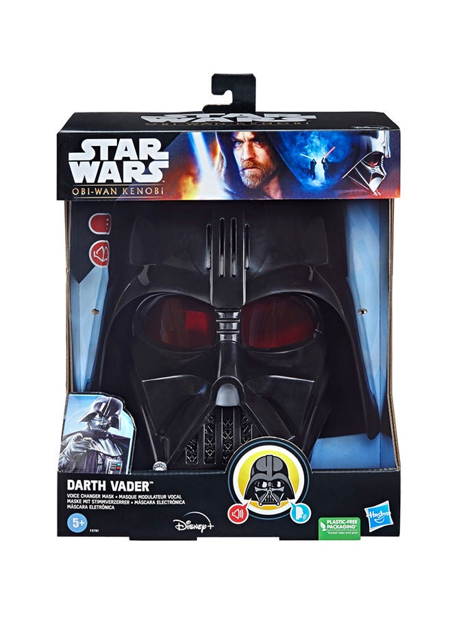 Darth Vader Voice Changer Electronic Mask, Roleplay Toy, Costume Dress-Up Toy With Sound Effects For Kids Ages 5 And Up (Packaging May Vary)