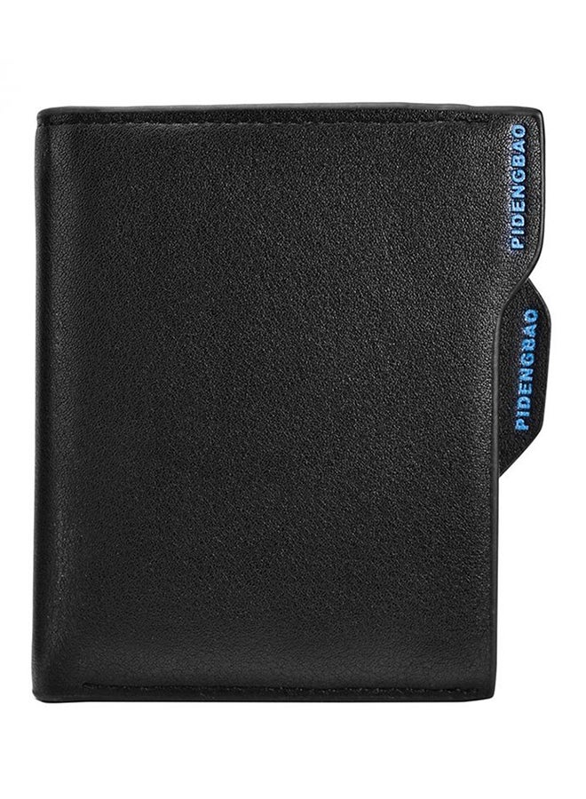 Multifunctional Leather Wallet Black