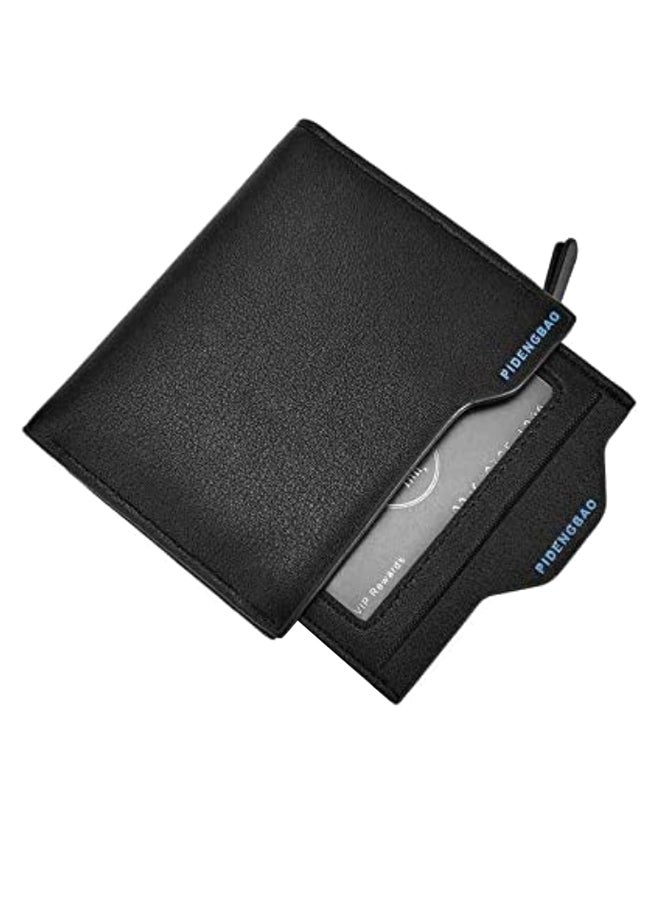 Multifunctional Leather Wallet Black