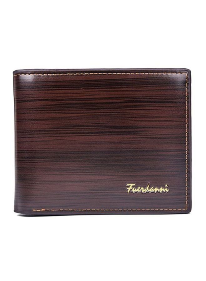 Multifunctional Leather Wallet Brown