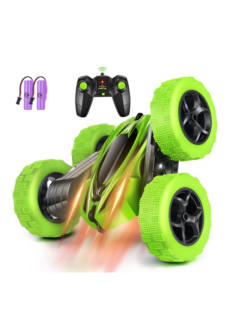 RC Car 4WD RC Car Double Side 360 Degree Roll and Rotate 2.4GHZ RC Stunt Car with LED RC Toy Car