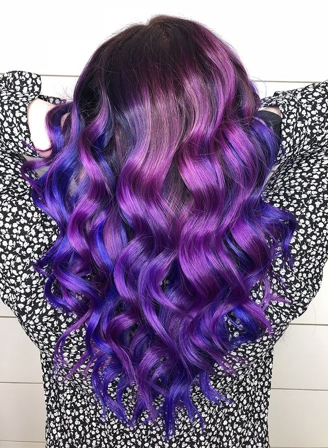 Ultra Violet Hair Color - Amplified - Semi Permanent Hair Dye - Cool Blue Toned Violet Color - Vegan, PPD & Ammonia Free - For Coloring Hair on Men & Women