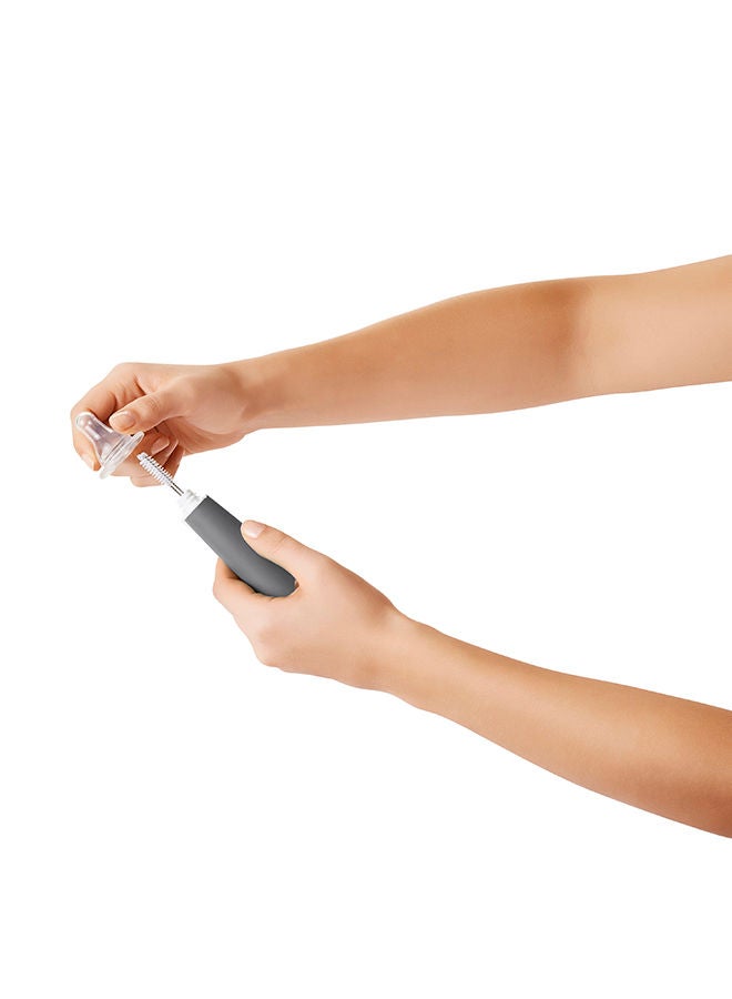 OXO Tot On-the-Go Drying Rack with Bottle Brush - Gray