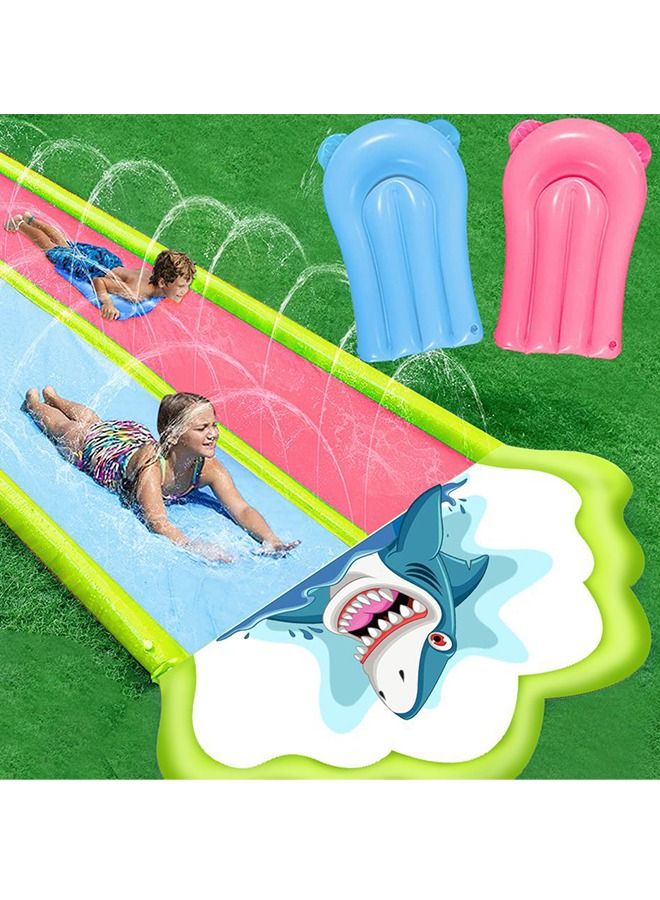 Outdoor Lawn Garden Backyard Water Toys Kids Pool Inflatable Water Slides