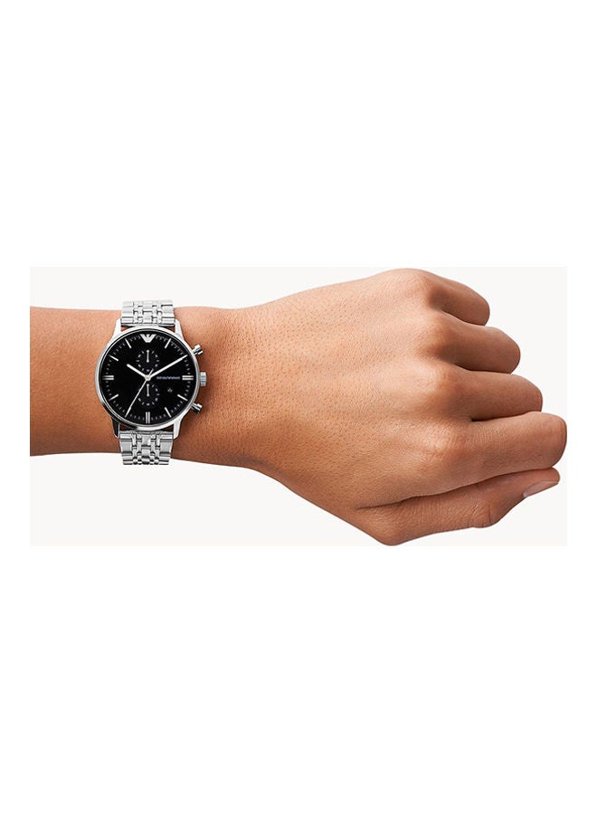 Men's Chronograph Round Shape Stainless Steel Wrist Watch AR0389 - 43 Mm