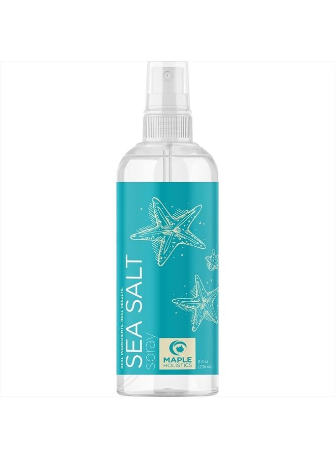 Volumizing Sea Salt Spray for Hair - Texturizing Beach Waves Spray & Hair Mist Curl Activator - Non Sticky Styling Beach Hair Spray for Men and Women with Nourishing Sea Kelp Extract and Argan Oil 8oz