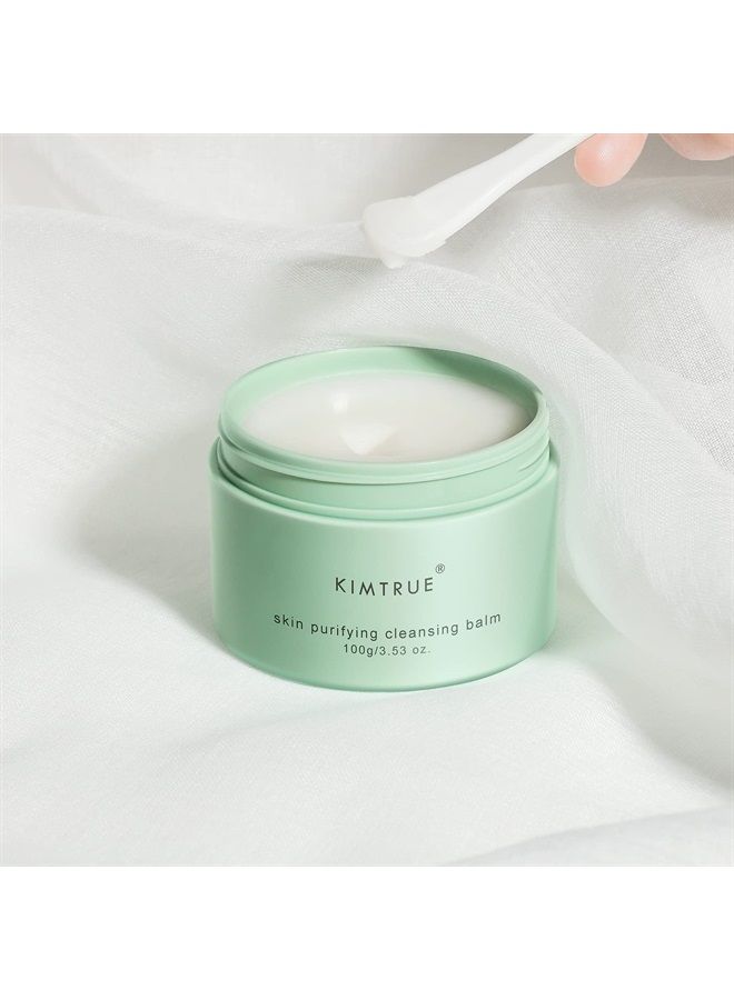 Makeup Cleansing Balm,Skin Purifying Makeup Remover Balm for oily skin gently cleanses the facial skin,cleansing outside and bright inside 100g/3.53oz