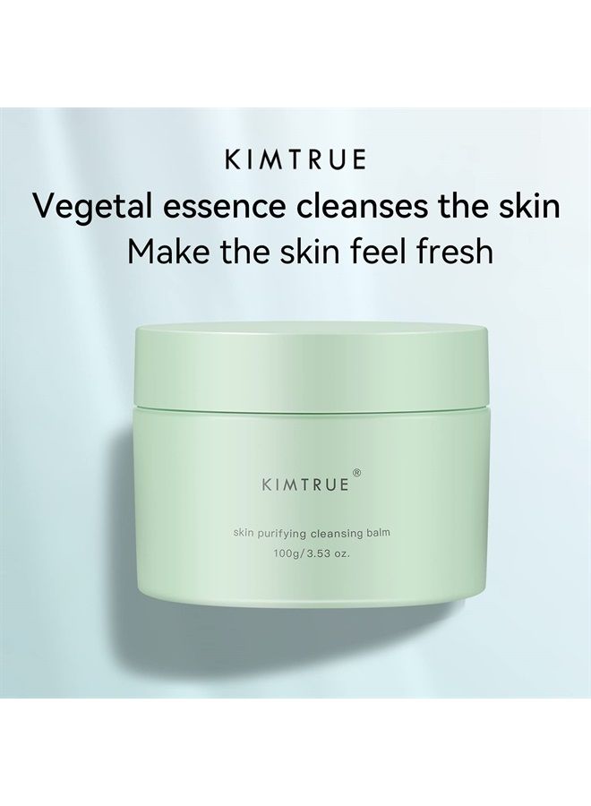 Makeup Cleansing Balm,Skin Purifying Makeup Remover Balm for oily skin gently cleanses the facial skin,cleansing outside and bright inside 100g/3.53oz