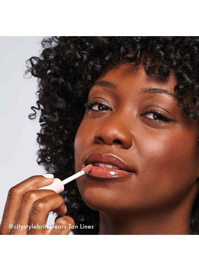 Lip Retreat Oil - Tan Lines (Mauvey Nude) - 4 in 1 Tinted Lip Oil + Moisturizing Lip Gloss With Avocado, Vitamin E & Rosehip - Luxurious Lip Care for Dry Lips That Softens & Hydrates