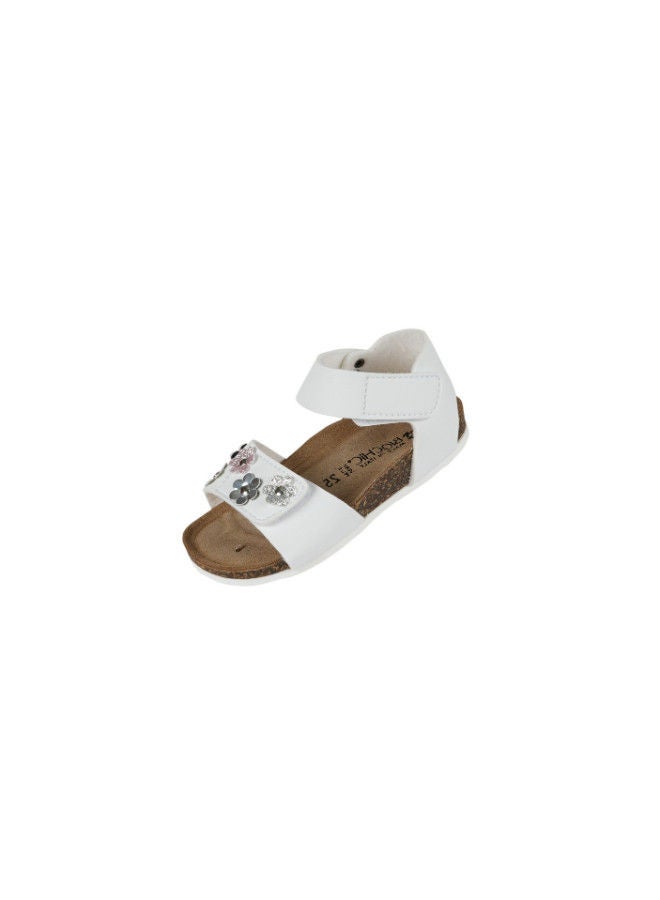 Biochic Girls Backstrap Sandal 012-434 807FMT-White