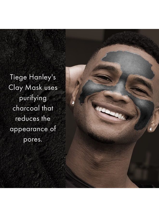 Detoxifying Charcoal Clay Mask for Men | Draws Out Impurities | Deep-cleansing Formula | Improves Skin Texture and Appearance | 2 ounces | Uncomplicated Skin Care for Men