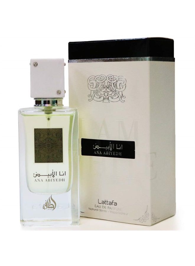 Lattafa Ana Abiyedh for Unisex Eau de Parfum Spray, 2.0 Ounce