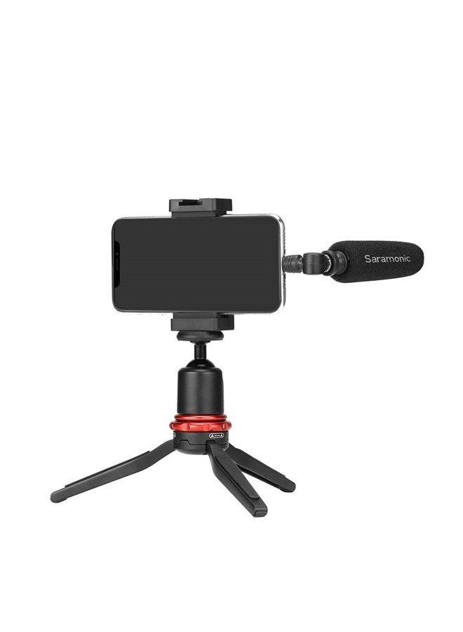 Unidirectional Micro-Shotgun Microphone with Lightning for Apple iPhones and iPads for Videos, Vlogging, Live Streaming, Social Media Updates and More (SmartMic5 Di),Black