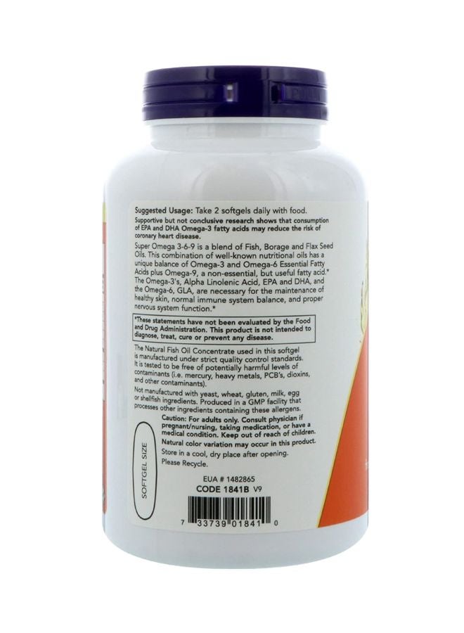 Super Omega 3-6-9 1200 mg 90 Softgels