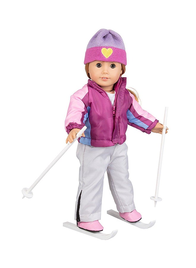 7-Piece Let's Go Skiing Doll Outfit Set