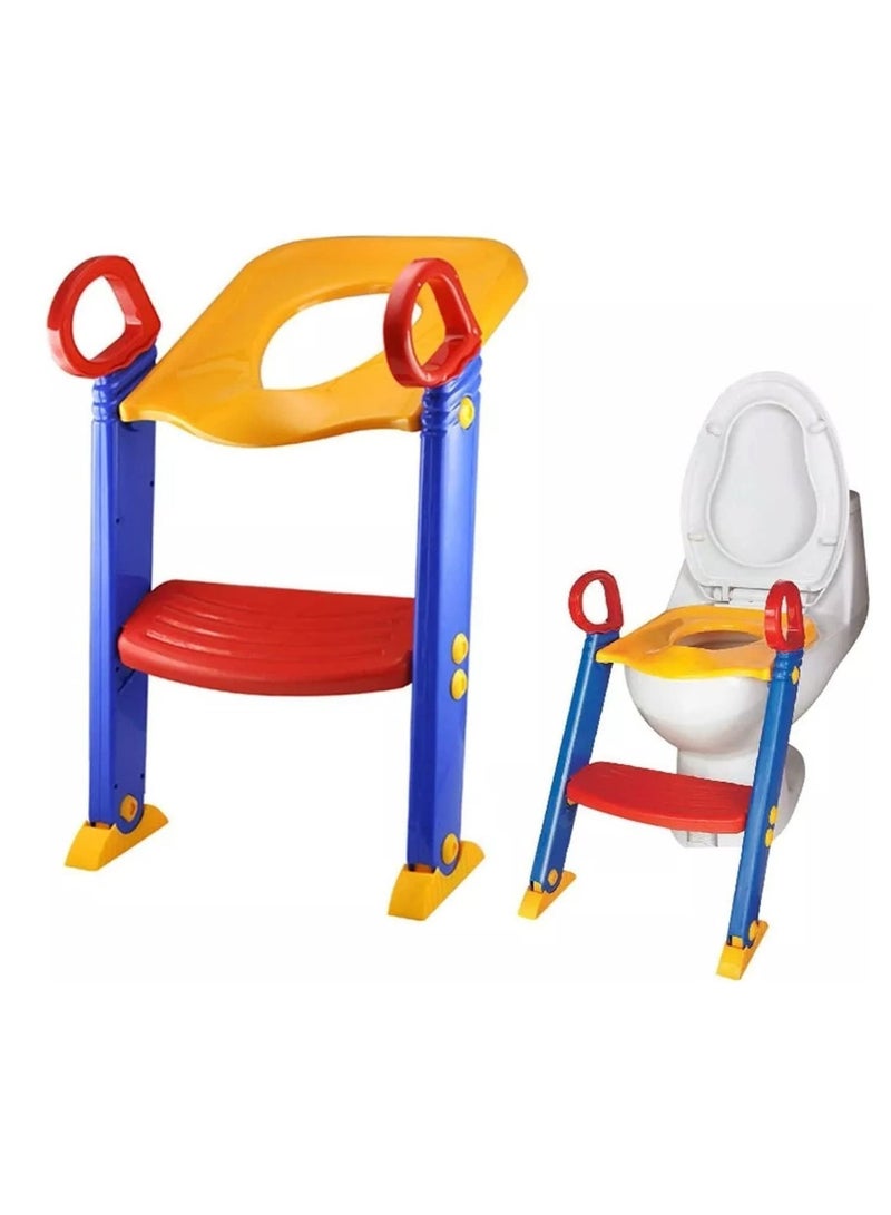 Folding Toilet Trainer Ladder For Baby Suitable For Children Boys And Girls Toilet Seat Steps