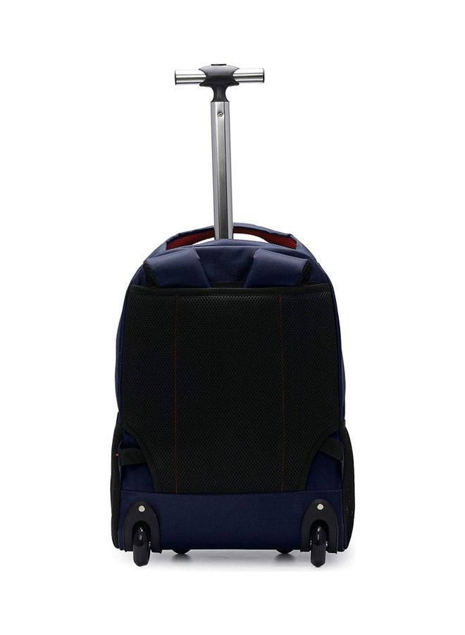 2 Pack Multipurpose Rolling Trolley Backpack Navy Blue