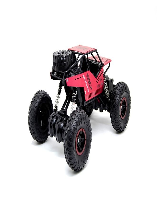 Rechargeable Rock Stunt RC Car, 4WD 2.4GHz Remote Control Truck with off Road Tires LED Lights RC Drift Cars for Kids