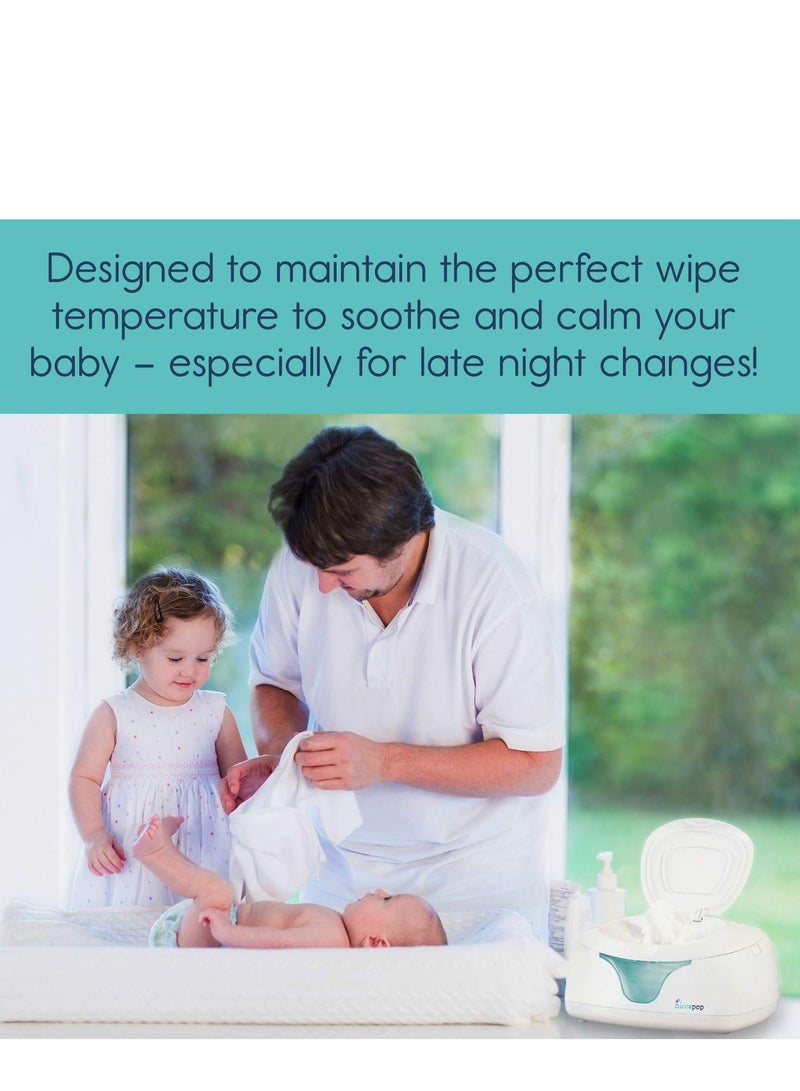 hiccapop Wipe Warmer and Baby Wet Wipes Dispenser Case with Changing Light