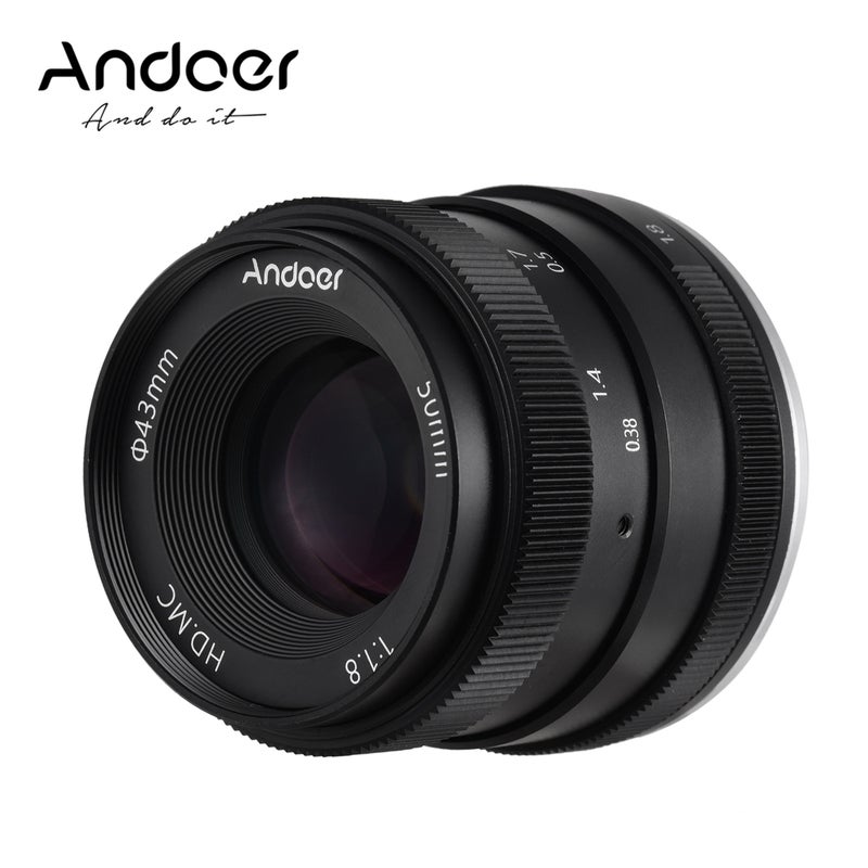 50mm F1.2 Manual Focus Camera Lens For Canon Black