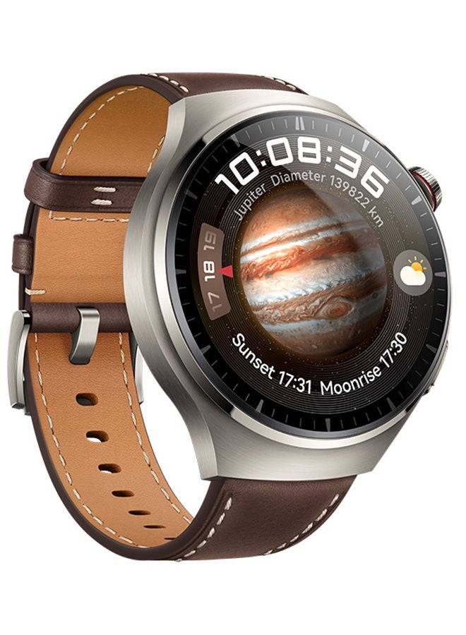WATCH 4 Pro Smartwatch, Spherical Sapphire Glass, Health at a Glance, eSIM Cellular calling, Fresh-new Activity Rings, 21-Day Battery Life, ECG Analysis, Compatible with Andriod & iOS, Dark Brown