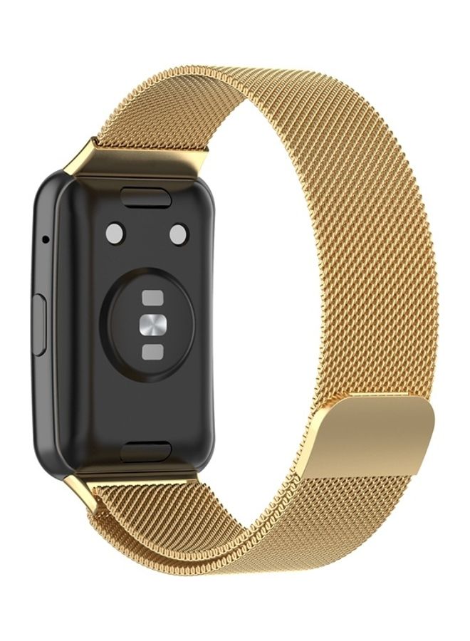 Milanese Replacement Band For Huawei Watch Fit Gold