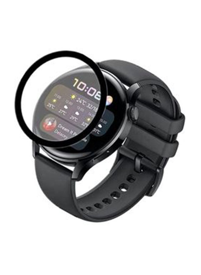 4-Piece 3D Screen Protector For Huawei Watch 3 Black