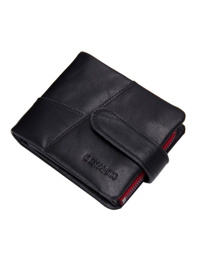 Leather Bifold Wallet Black