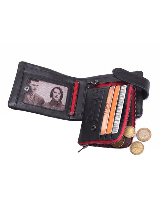 Leather Bifold Wallet Black