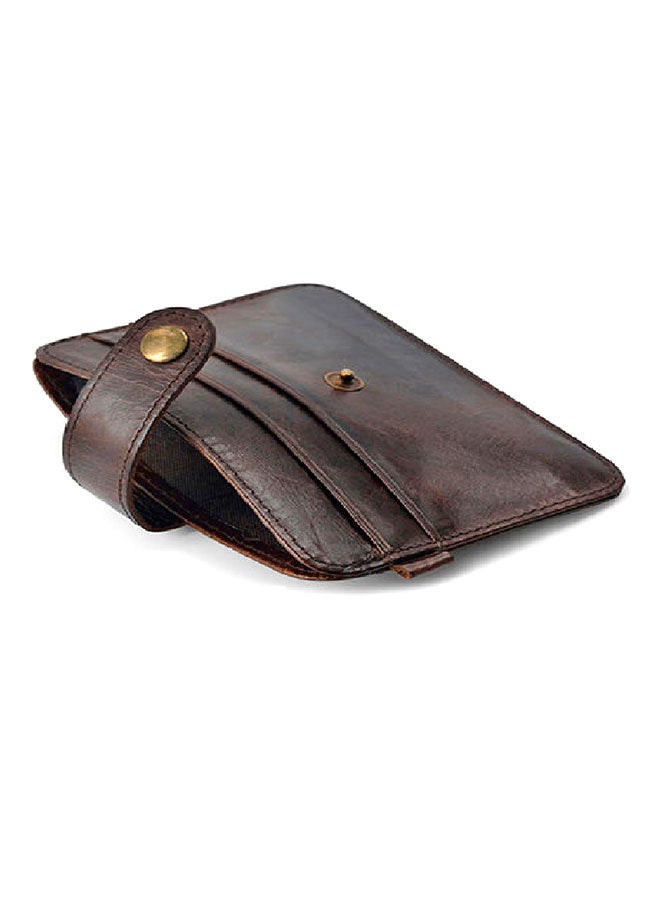 Slim ID Credit Card Holder Brown